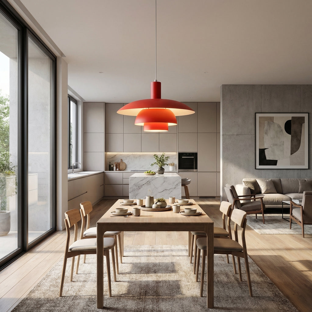 Astrum Home White UFO Multi Layer Pendant Light Scandinavian Modern Ceiling