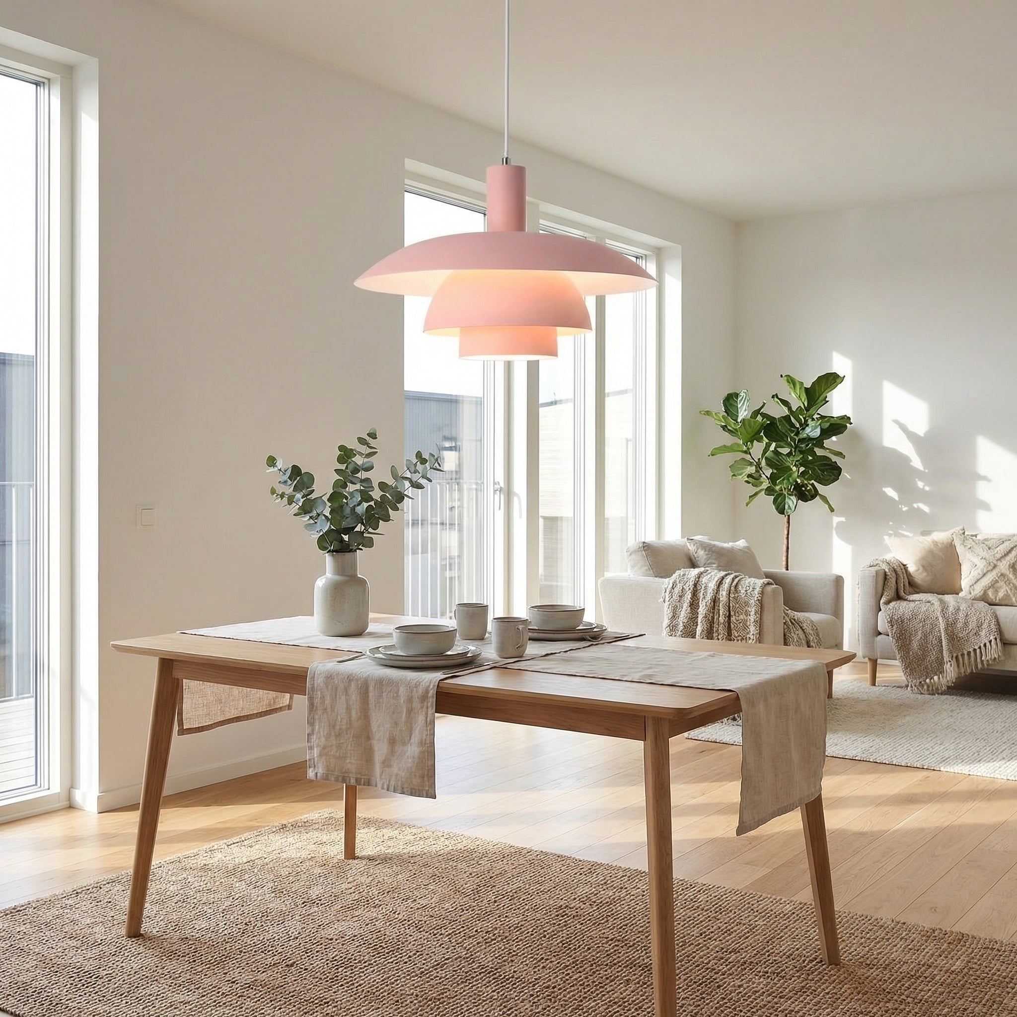 Astrum Home White UFO Multi Layer Pendant Light Scandinavian Modern Ceiling