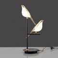 Nordic Bird Led Table Lamp With Sleek Metal Stand And Ambient Glow