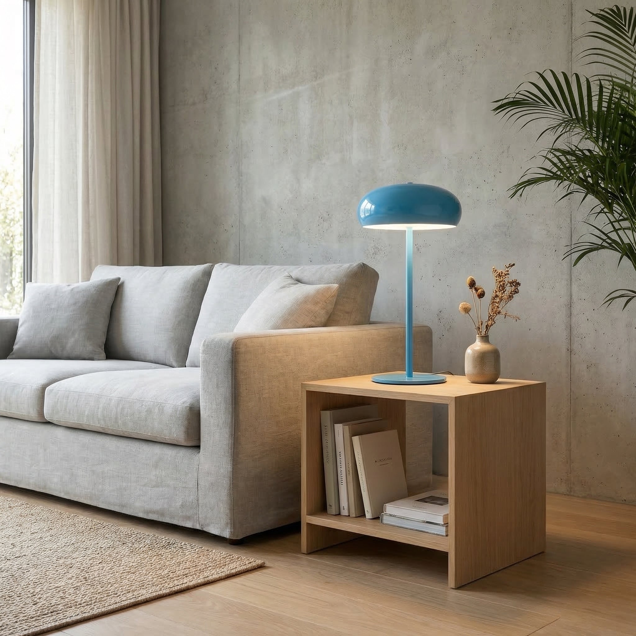 Modern Aluminum Rechargeable LED Table Lamp Slim Minimalist Design