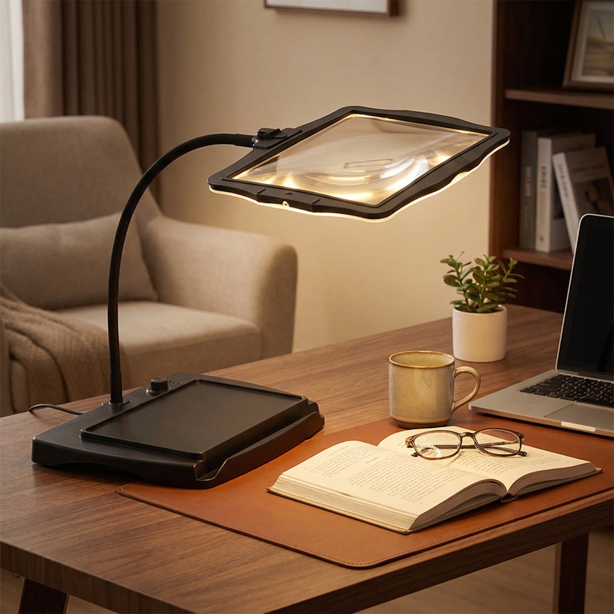 Professional LED Magnifying Desk Lamp With 48 Lights And 3X HD Lens