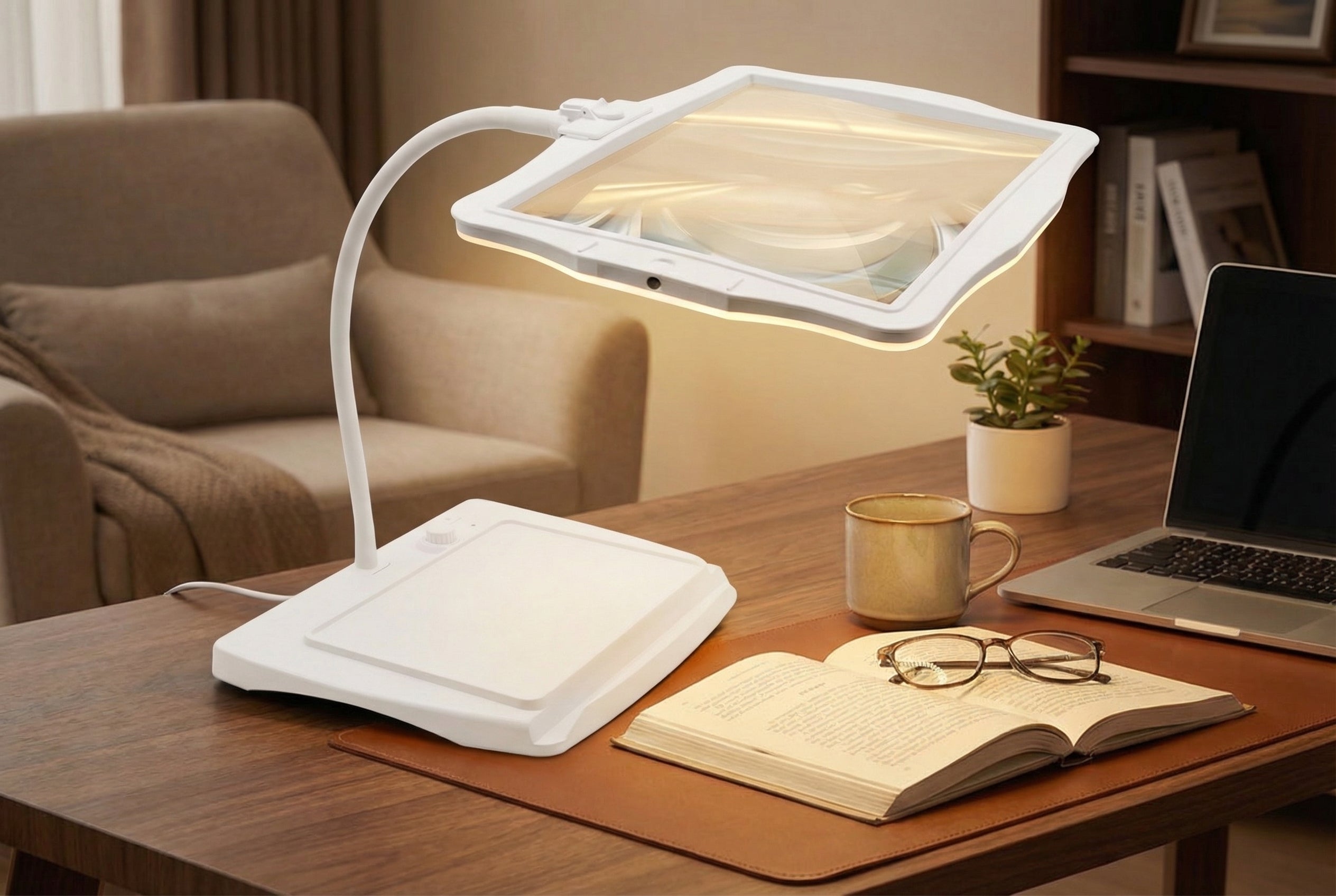 Professional LED Magnifying Desk Lamp With 48 Lights And 3X HD Lens