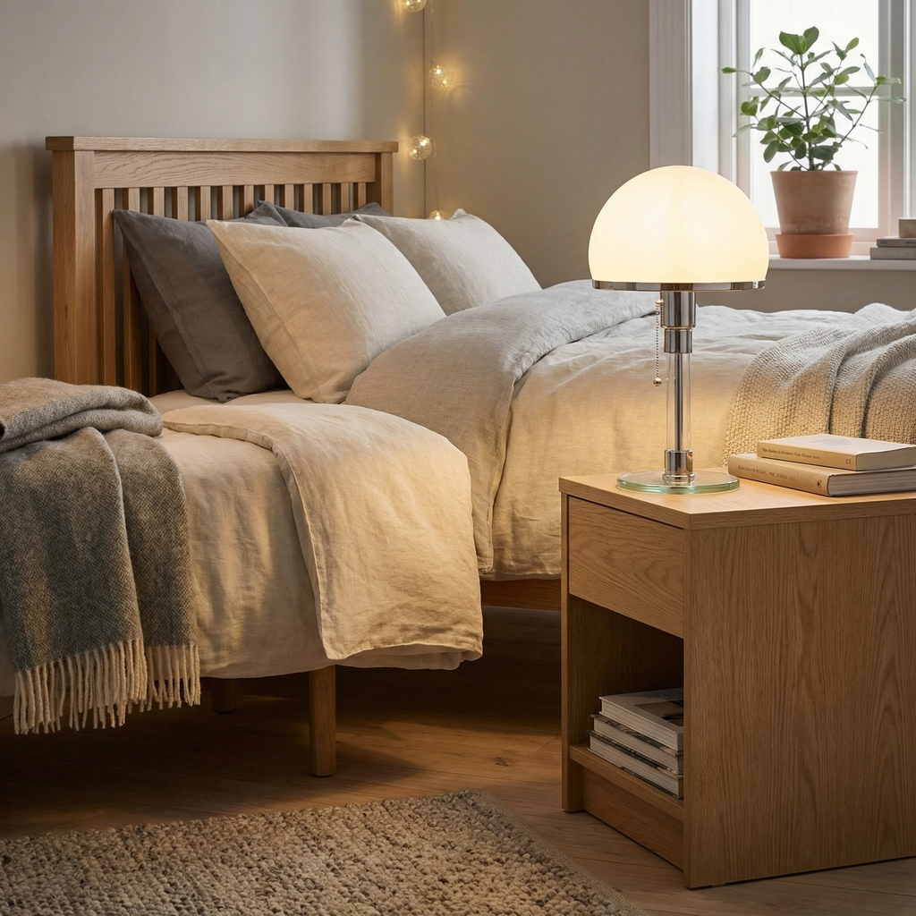 Modern Nordic Minimalist Bauhaus Table Lamp For Bedroom Office