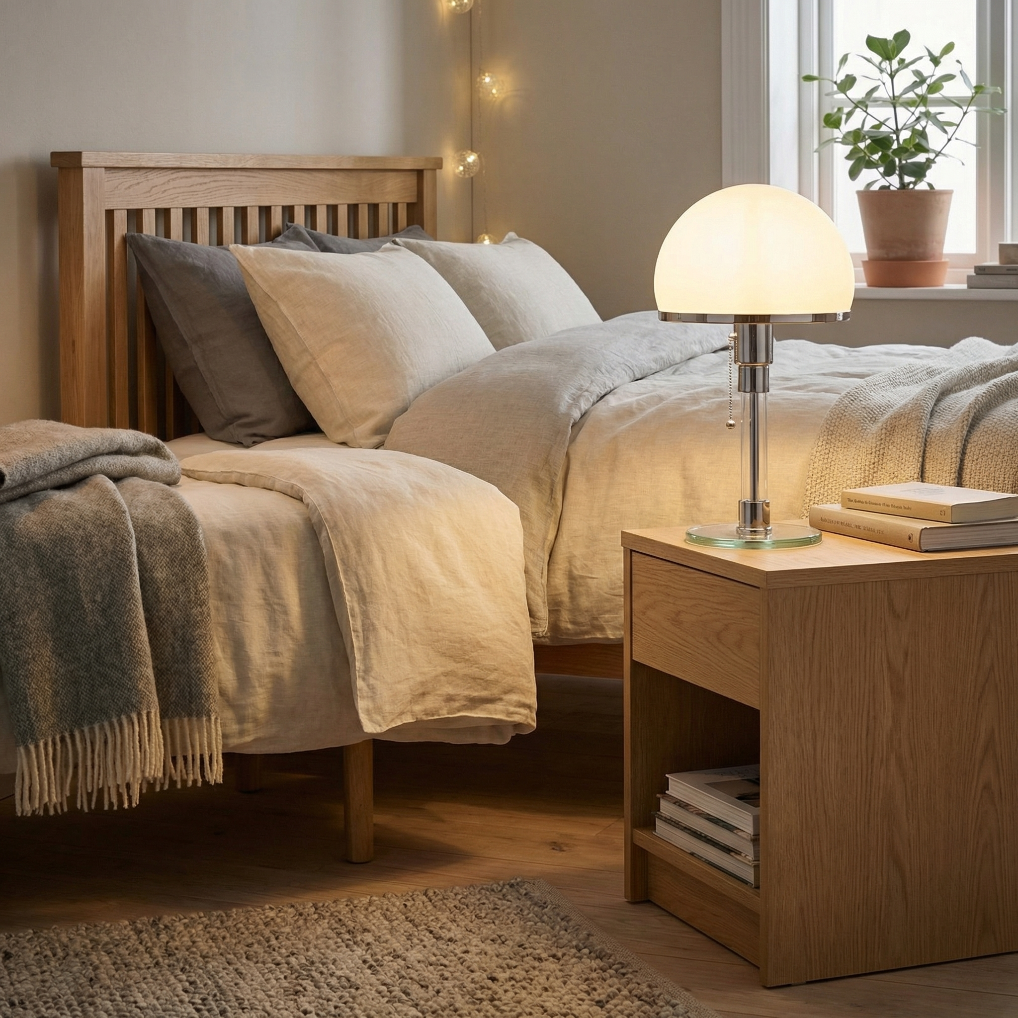 Modern Nordic Minimalist Bauhaus Table Lamp For Bedroom Office