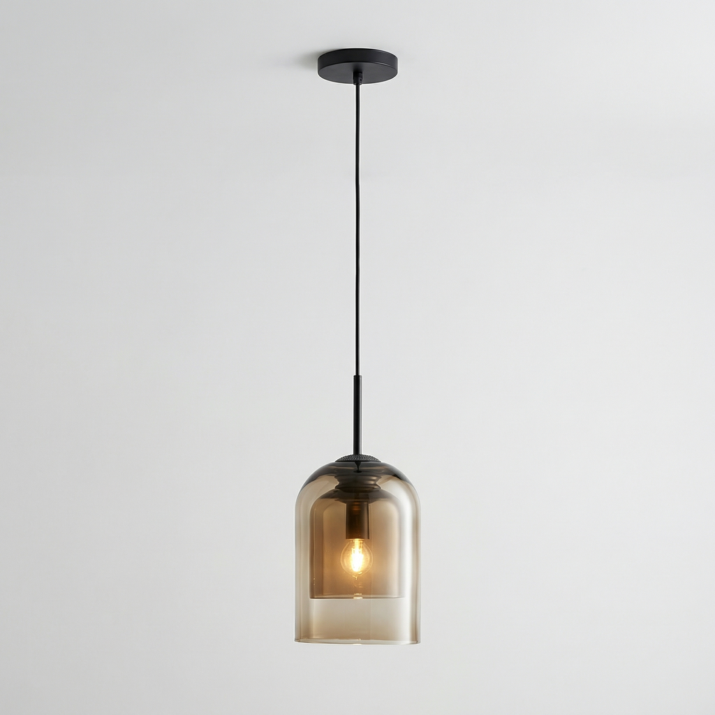 Modern Nordic Single Light Glass Pendant Ceiling Chandelier Light