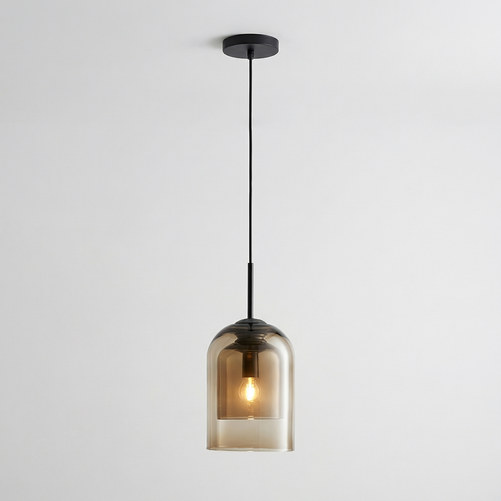 Modern Nordic Single Light Glass Pendant Ceiling Chandelier Light