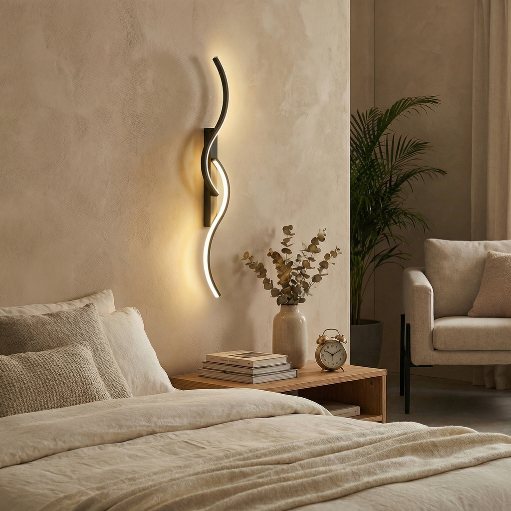 Modern Minimalist Grid Wall Sconce Soft Ambient Light For Bedroom