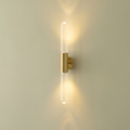 Lumina Brass Wall Sconce Light Vertical Corridor Wall Fixture