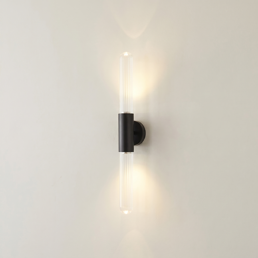 Lumina Brass Wall Sconce Light Vertical Corridor Wall Fixture