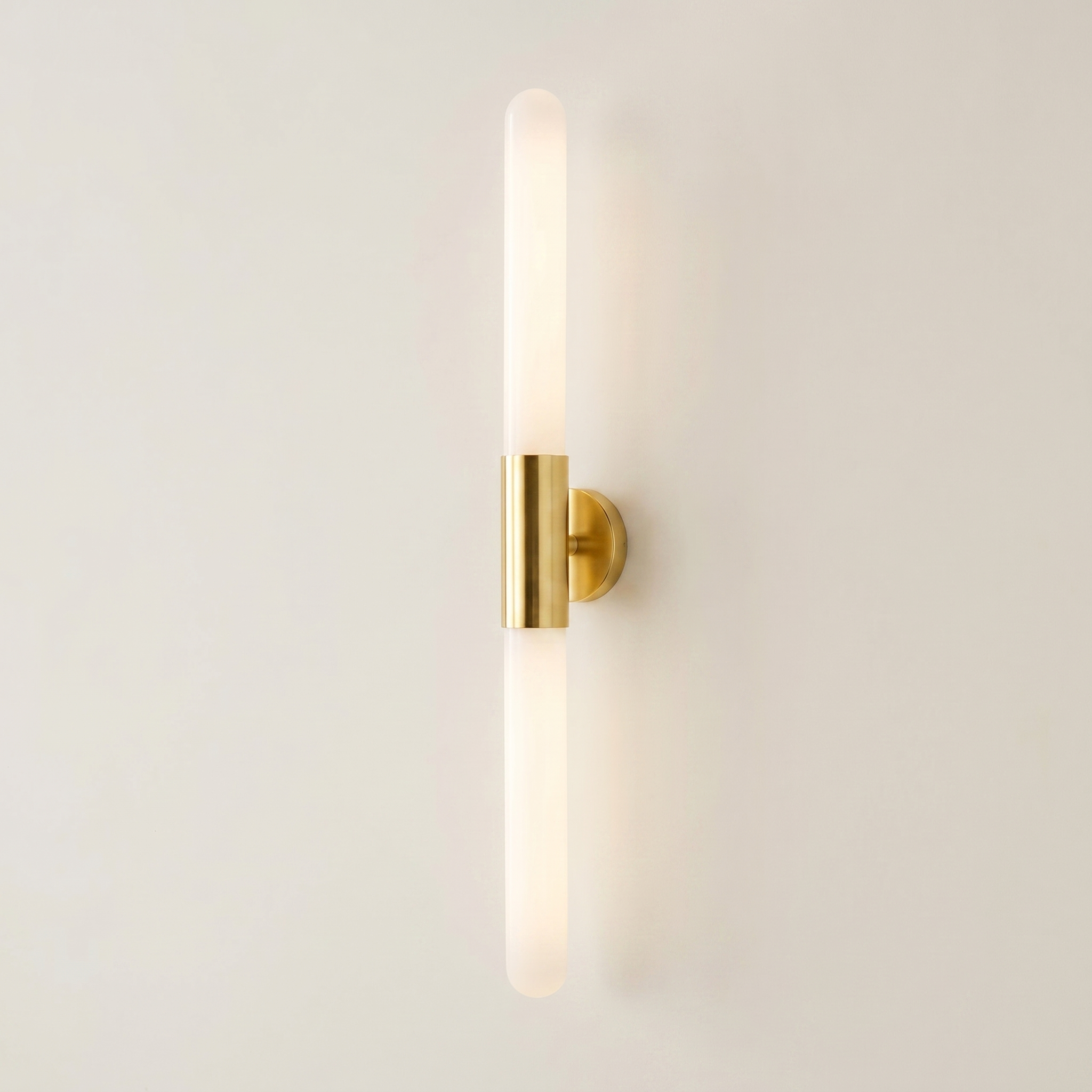 Lumina Brass Wall Sconce Light Vertical Corridor Wall Fixture