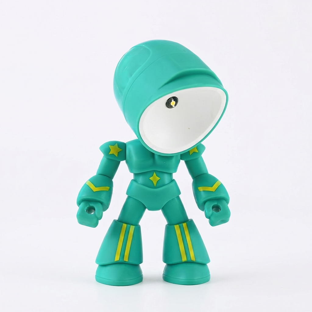 Aurora Robot LED Night Light Soft White Glow Bedroom For Kids