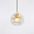 Modern Clear Glass 25Cm Pendant Light Indoor Ceiling Lamp Fixture