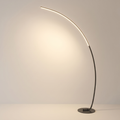 Modern LED Arc Floor Lamp With Arching Arm And Touch Control