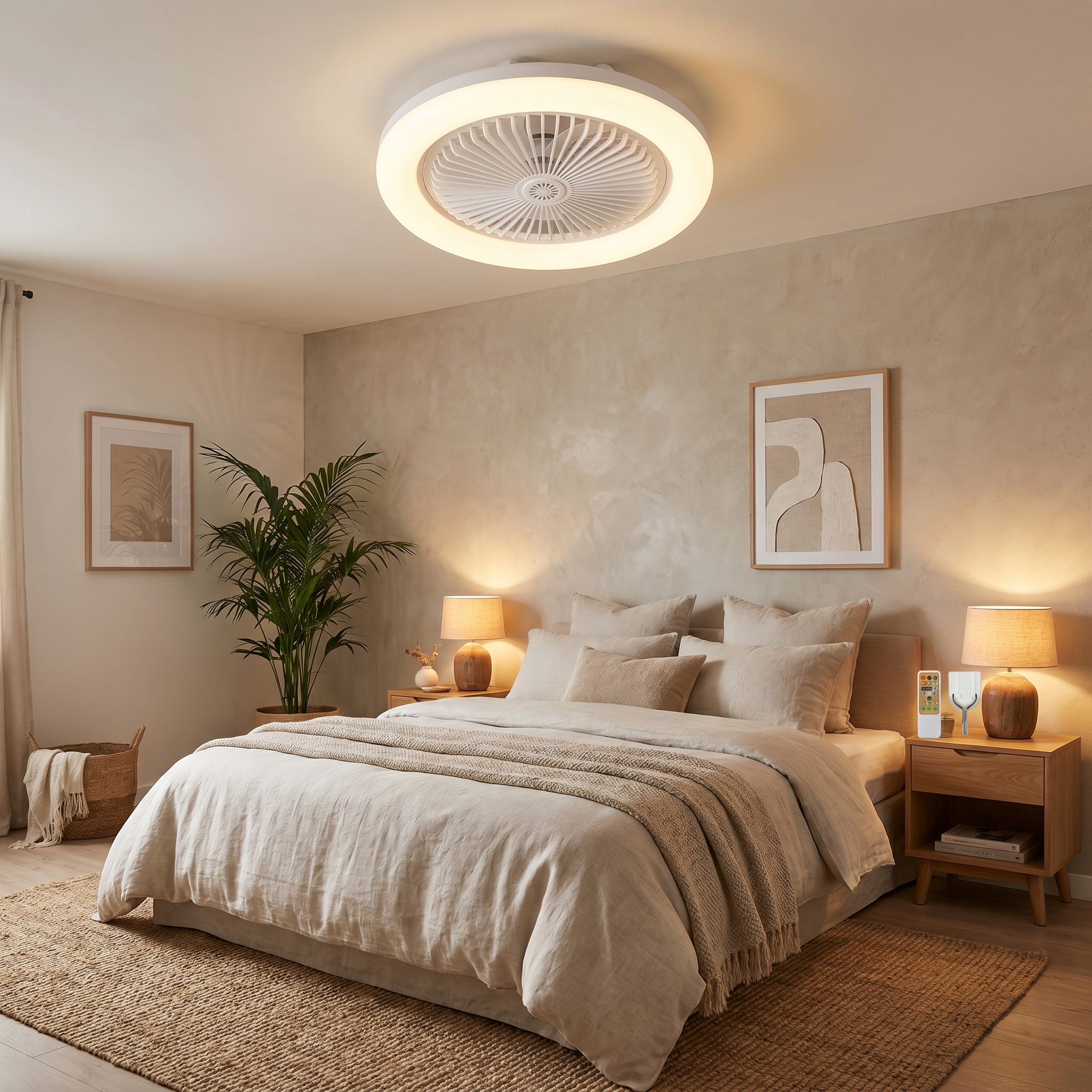AeroVent E27 LED Ceiling Fan Light With Integrated Bulb Socket