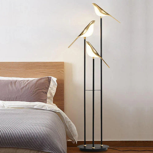 Abstract Bird Silhouette Floor Lamp For Modern Living Room Decor