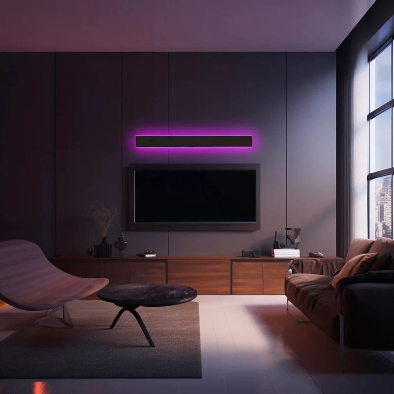 Architectural Black Vertical LED Wall Light For Indoor And Outdoor