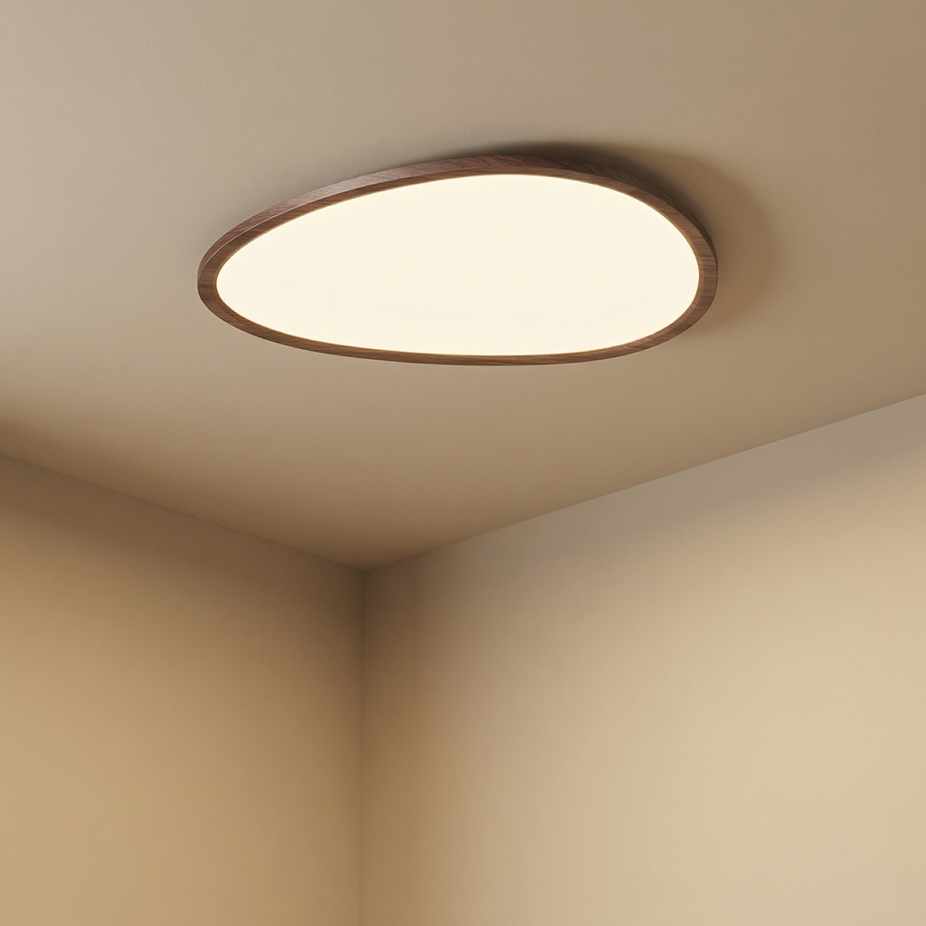 Nanyang Vintage French Retro LED Fabric Flush Mount Ceiling Light