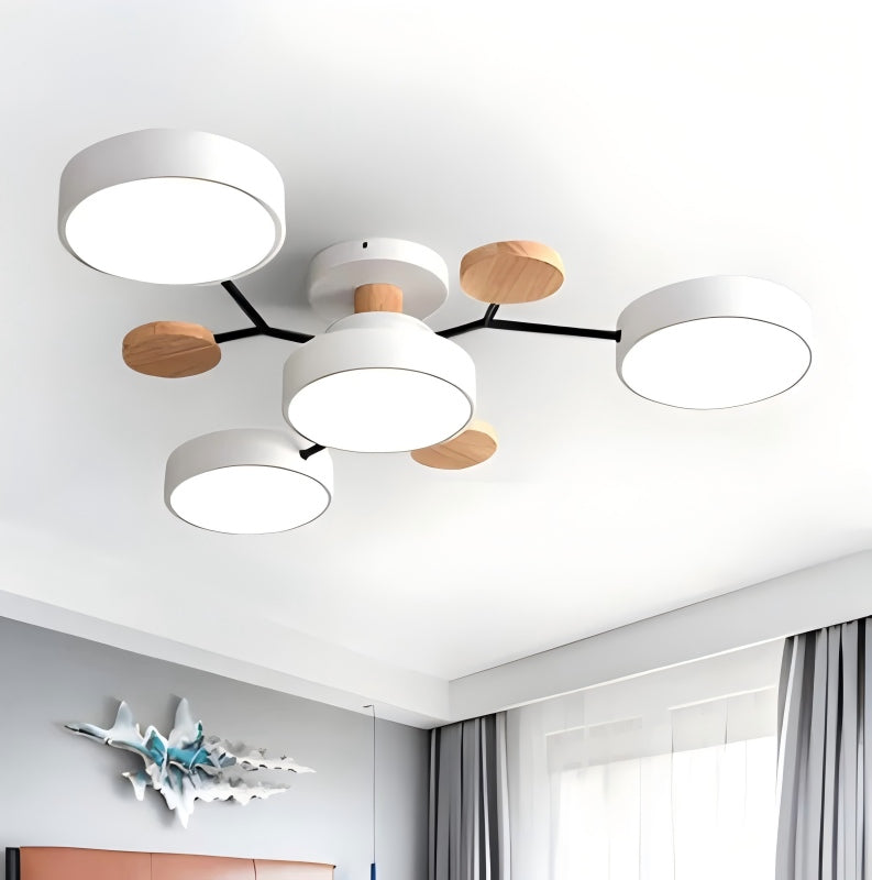 Circular Acrylic LED Ceiling Light Nordic Modern Minimalist Design For Interior