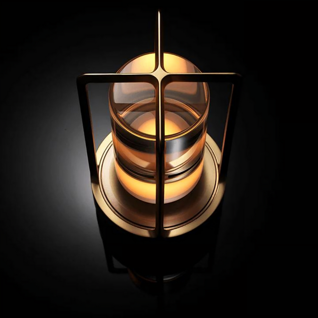 Aethera Modern Wireless Lantern Desk Lamp Crystal Core