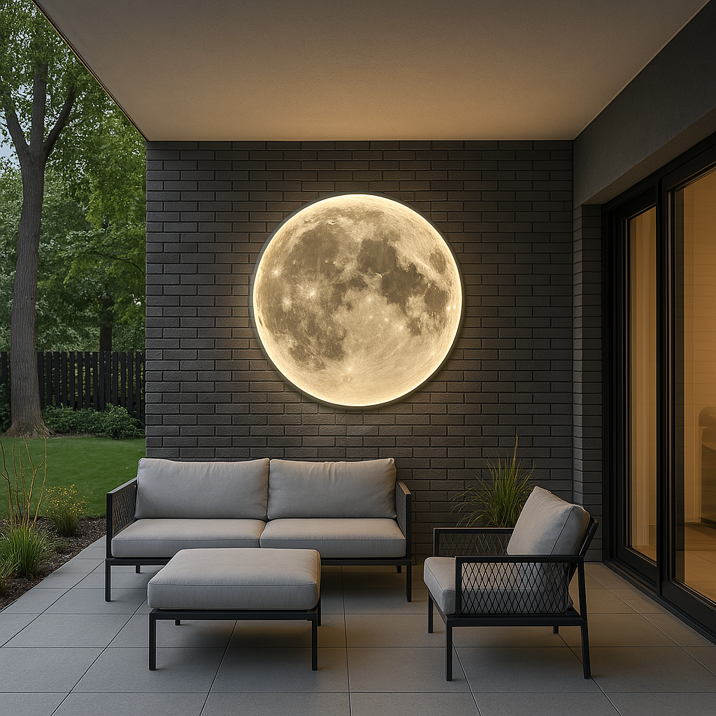 Moon Brand Moon Wall Lamp LED Integrated Light With Detailed Lunar Surface