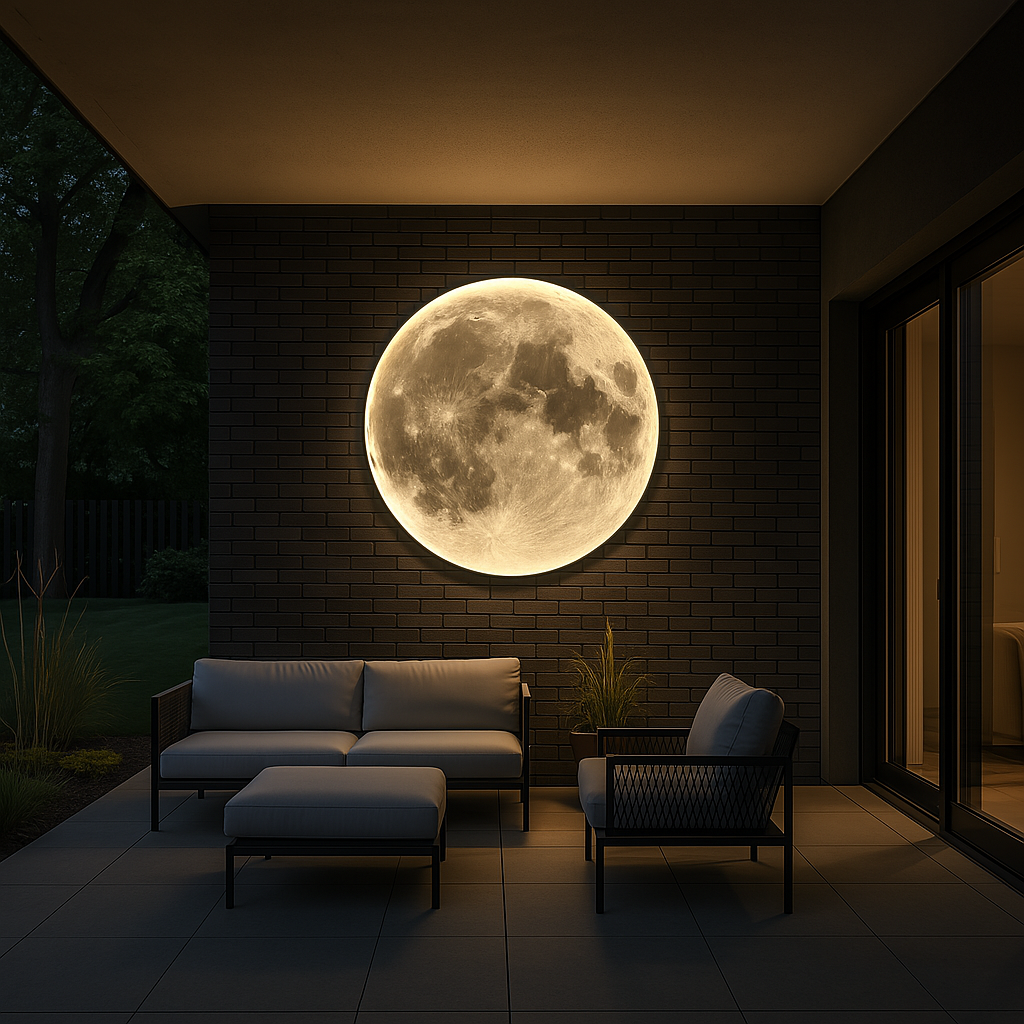 Moon Brand Moon Wall Lamp LED Integrated Light With Detailed Lunar Surface