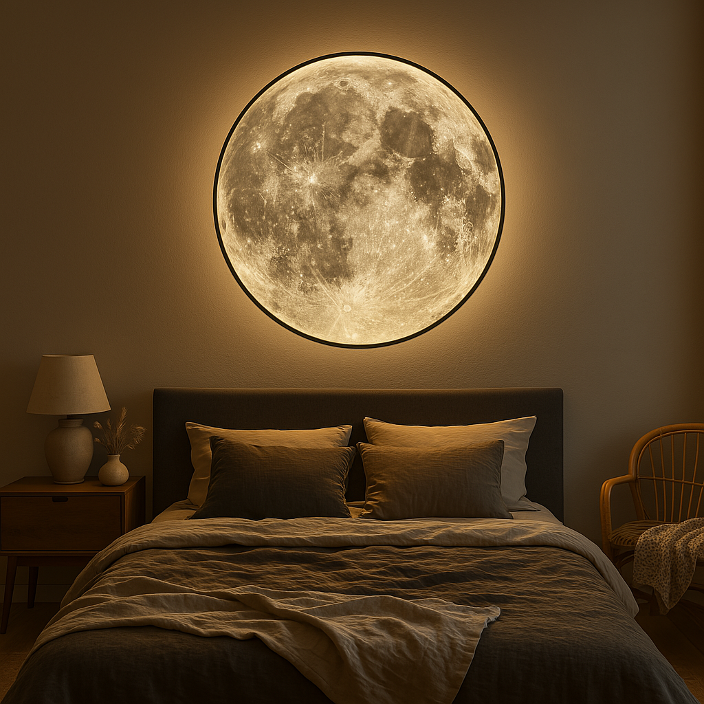 Moon Brand Moon Wall Lamp LED Integrated Light With Detailed Lunar Surface