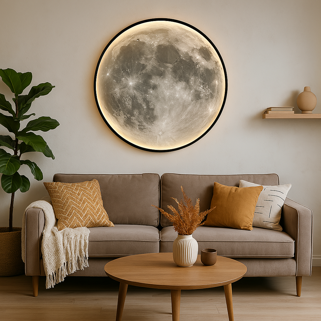 Moon Brand Moon Wall Lamp LED Integrated Light With Detailed Lunar Surface