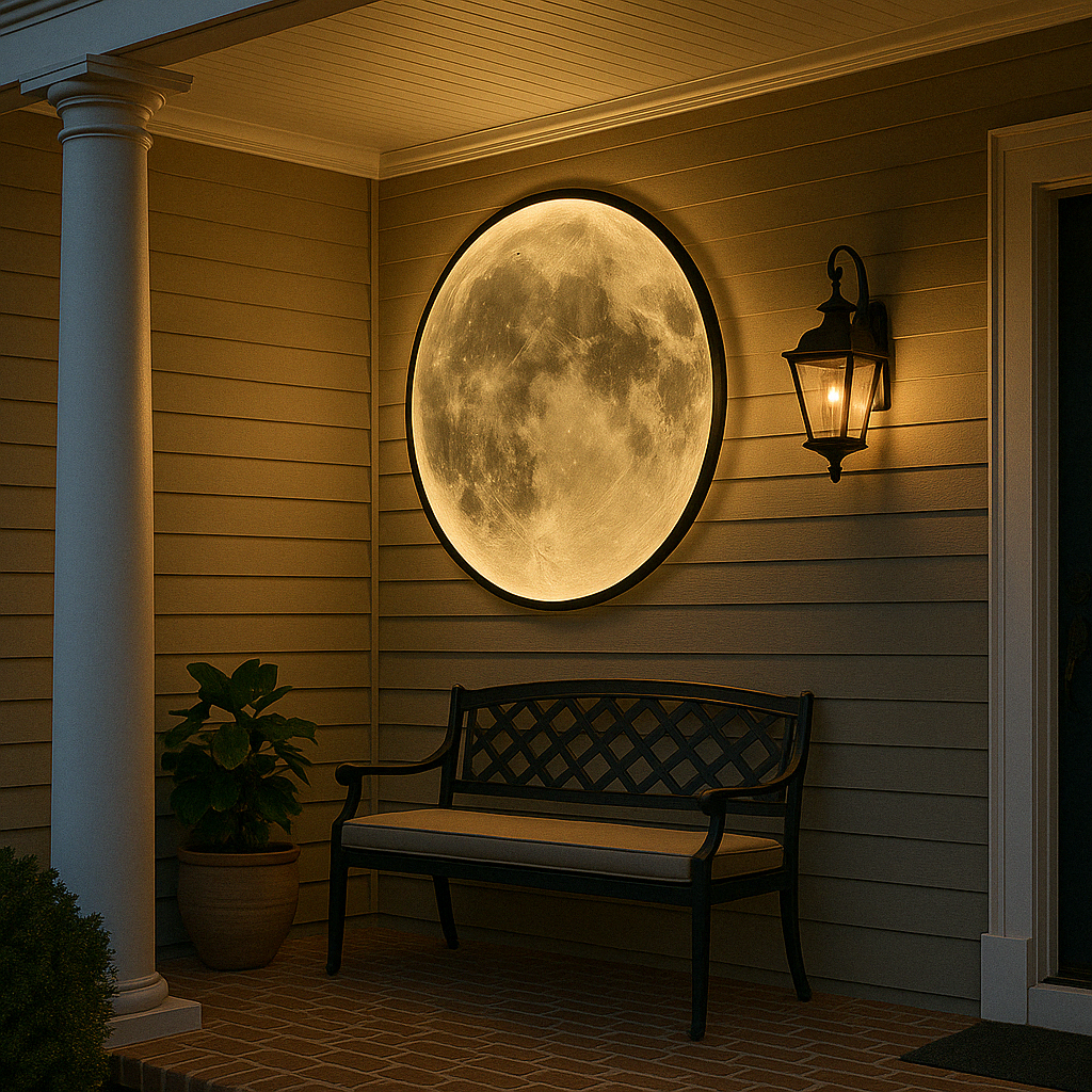 Moon Brand Moon Wall Lamp LED Integrated Light With Detailed Lunar Surface