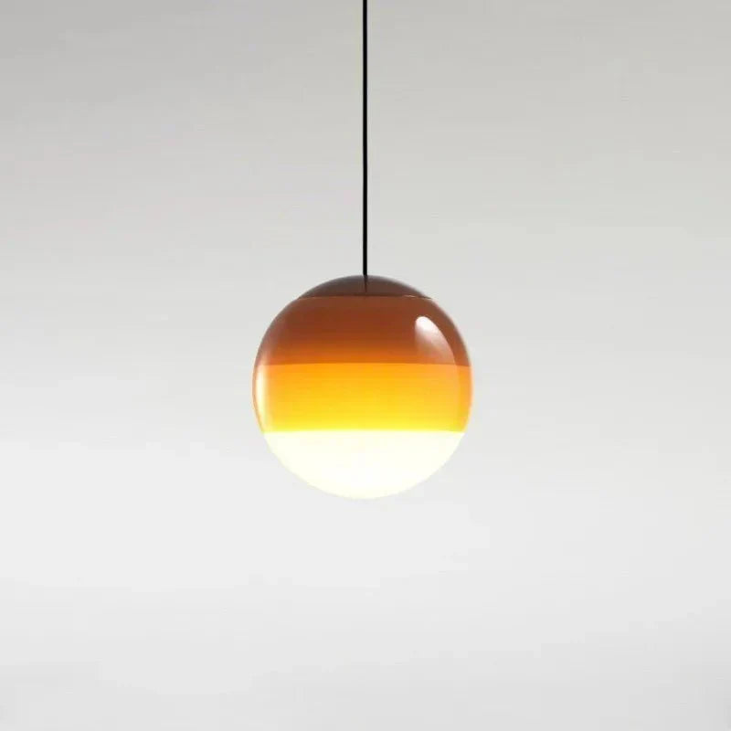Modern Color Gradient Glass Pendant Lamp Contemporary Home Lighting