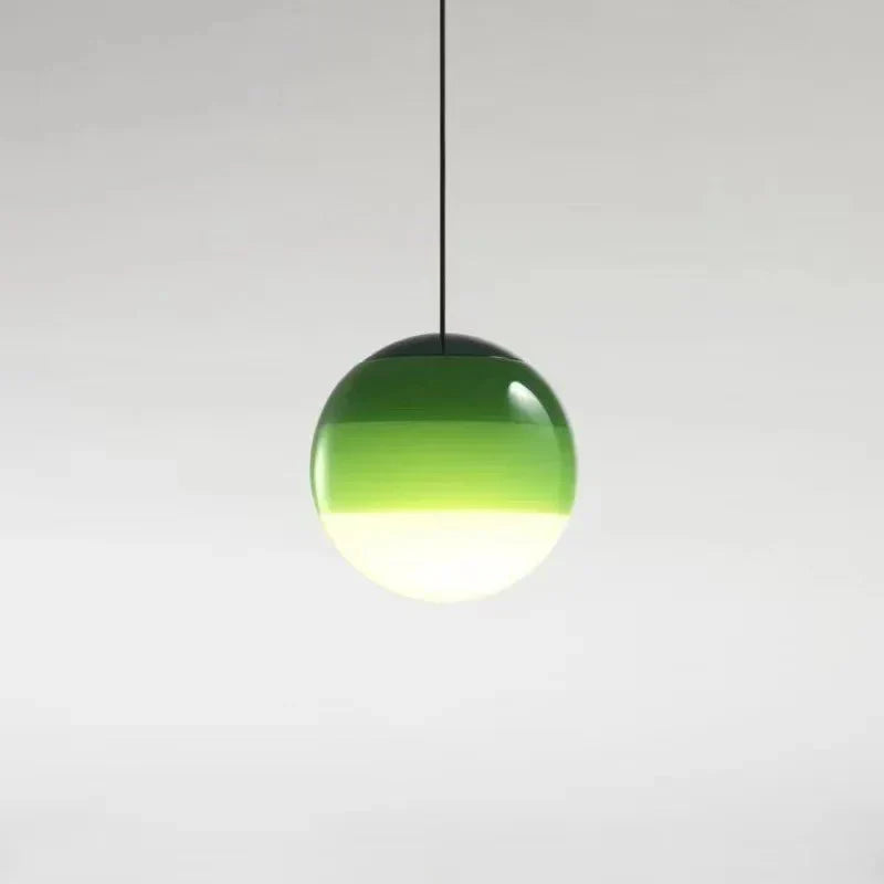 Modern Color Gradient Glass Pendant Lamp Contemporary Home Lighting