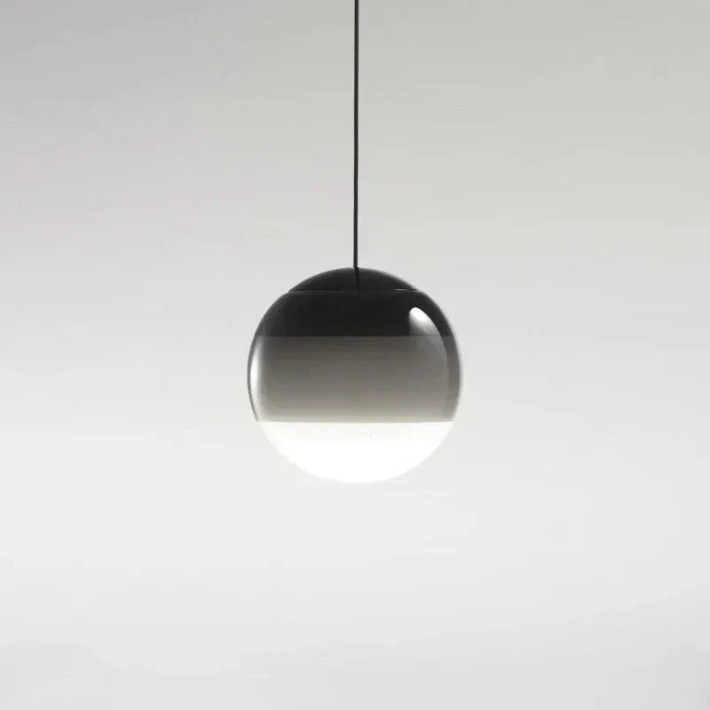 Modern Color Gradient Glass Pendant Lamp Contemporary Home Lighting