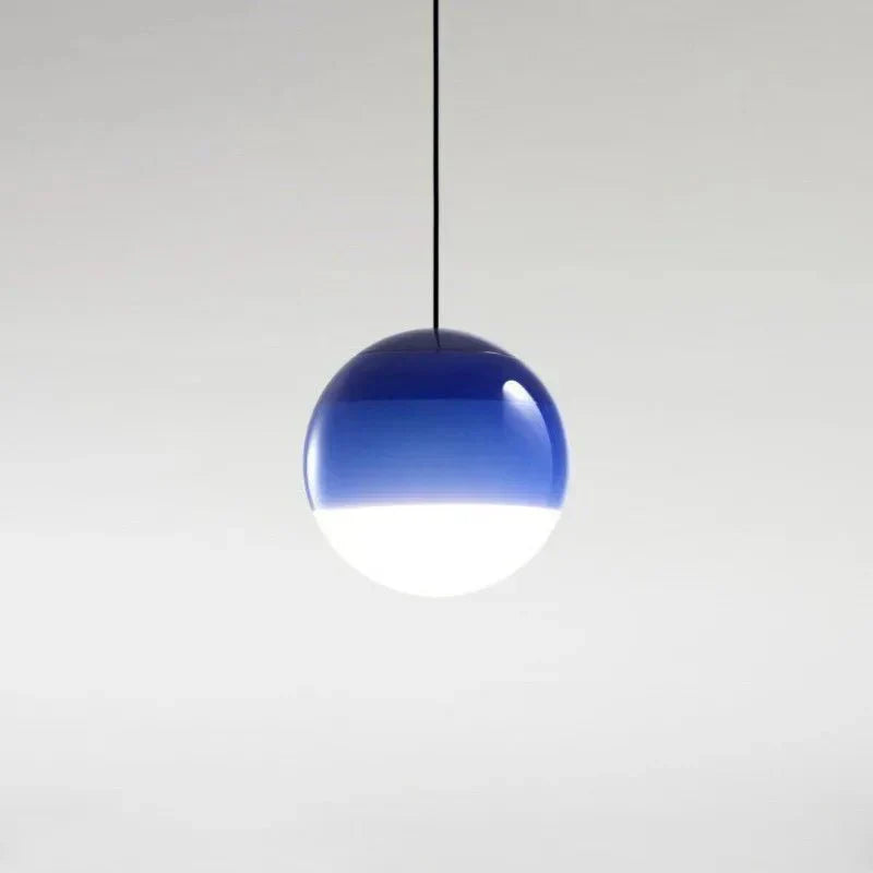 Modern Color Gradient Glass Pendant Lamp Contemporary Home Lighting