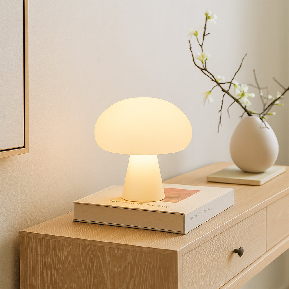 Vintage Inspired Mushroom Table Lamp For Bedroom And Home Decor